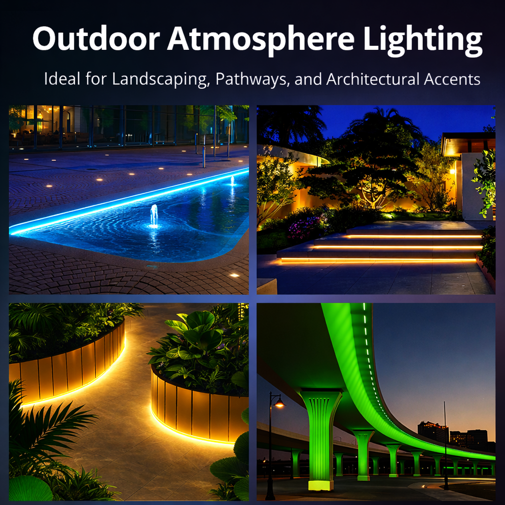 220V COB LED Strip Light | Waterproof Silicone Flexible High Voltage