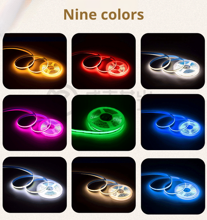 COB LED Strip Light 5V 12V 24V | Flexible Linear Lighting with Adhesive