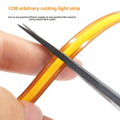 Flexible COB LED Strip Light 12V/24V 8mm | High CRI Dot-Free Cabinet Lighting