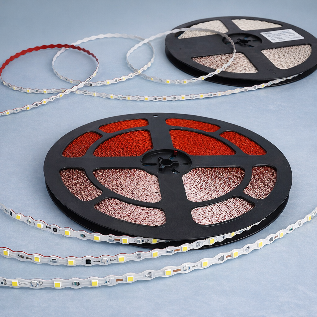 Low Voltage 2835 S Shape Waterproof LED Strip Light 12V Outdoor Flexible Lighting