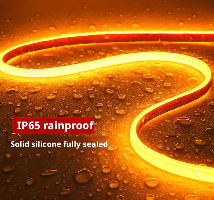 220V COB LED Strip Light | Waterproof Silicone Flexible High Voltage