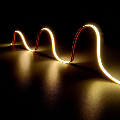 Flexible COB LED Strip Light 12V/24V 8mm | High CRI Dot-Free Cabinet Lighting