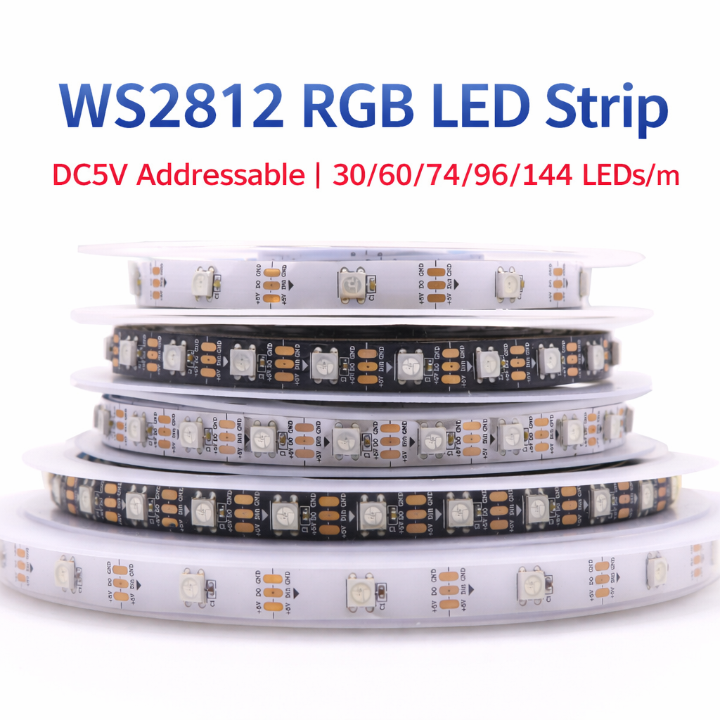 WS2812 5V RGB Addressable LED Strip 5050 | Programmable Pixel LED Strip