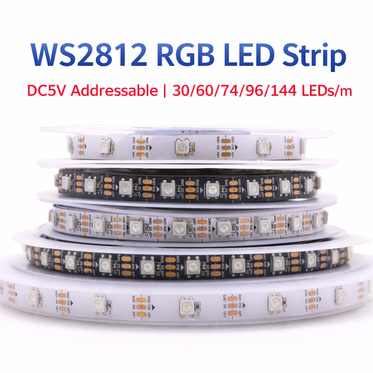 WS2812 5V RGB Addressable LED Strip 5050 | Programmable Pixel LED Strip