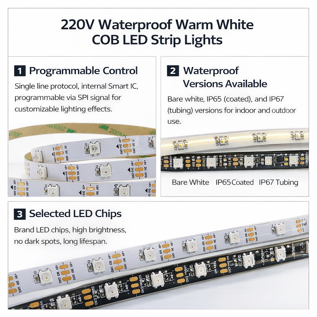 WS2812 5V RGB Addressable LED Strip 5050 | Programmable Pixel LED Strip