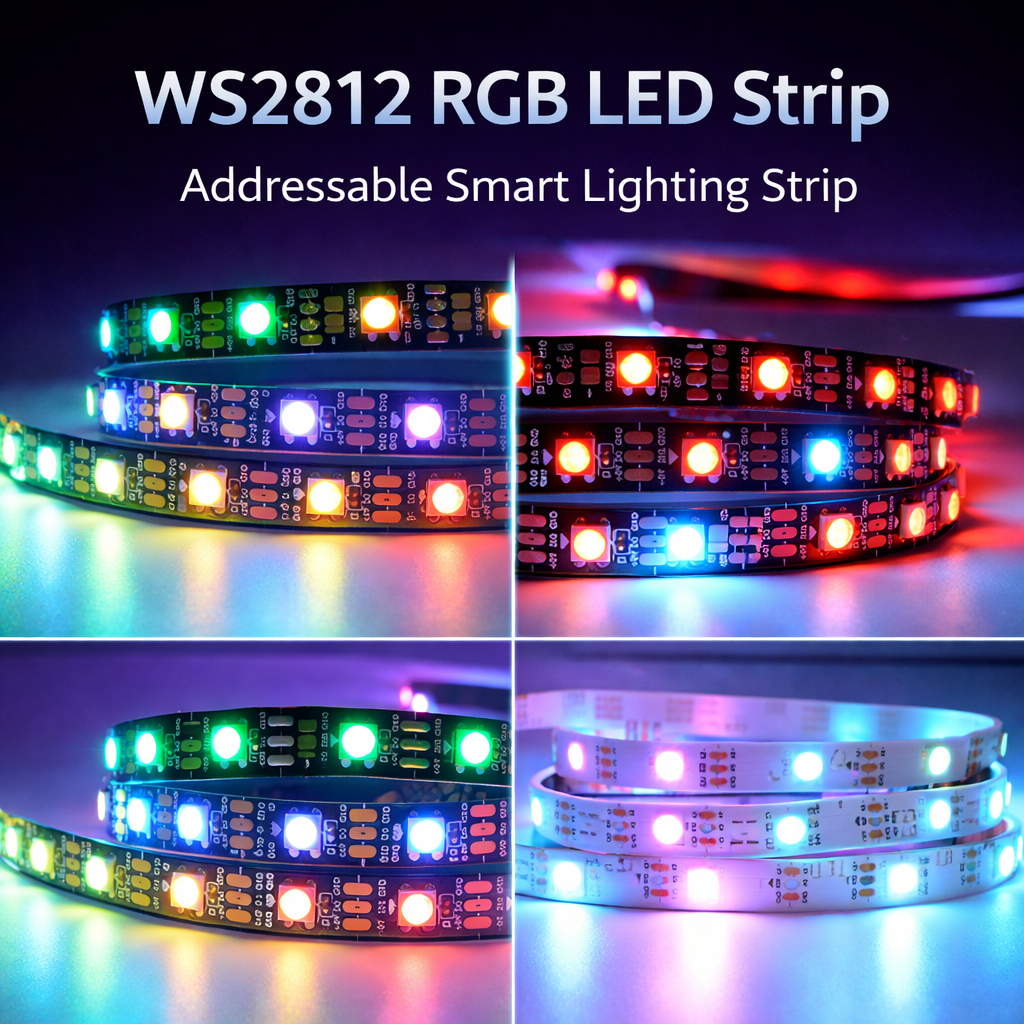 WS2812 5V RGB Addressable LED Strip 5050 | Programmable Pixel LED Strip