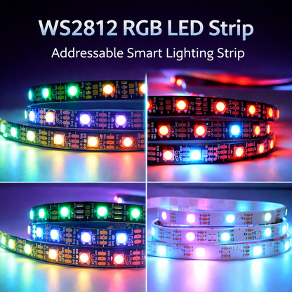 WS2812 5V RGB Addressable LED Strip 5050 | Programmable Pixel LED Strip