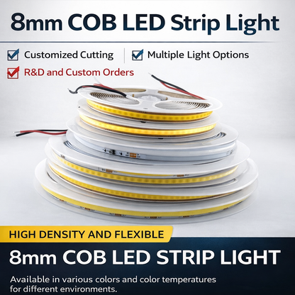 COB LED Strip Light 12V 24V | Low Voltage Flexible Linear Lighting
