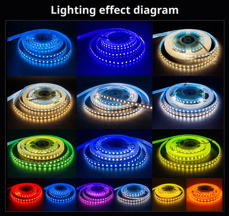 2835 LED Strip Light 12V 24V | Low Voltage Flexible Self-Adhesive