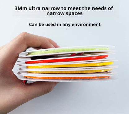 COB LED Strip Light 12V 24V | 3mm Ultra Narrow Flexible Linear Lighting