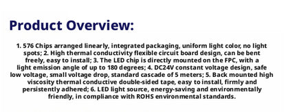 Addressable COB LED Strip WS2811 SPI DC24V 8mm | Chasing Effect | High CRI