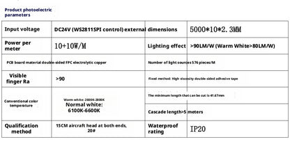 Addressable COB LED Strip WS2811 SPI DC24V 8mm | Chasing Effect | High CRI