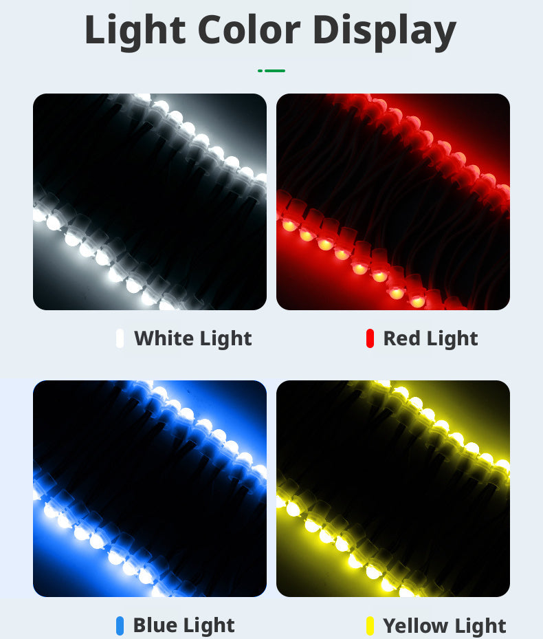 LED Module String Light SMD2838 12V 9mm IP67 Outdoor Sign Light