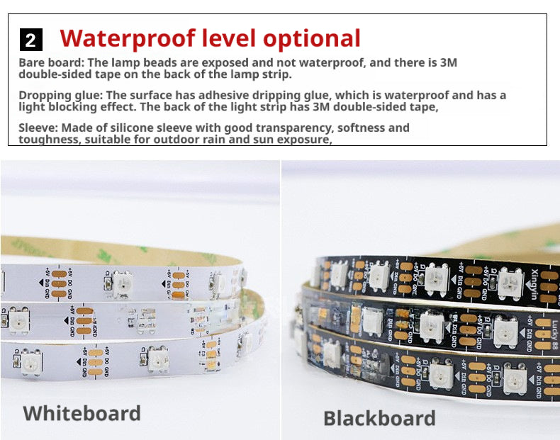 WS2812 5V RGB Addressable LED Strip 5050 | Programmable Pixel LED Strip