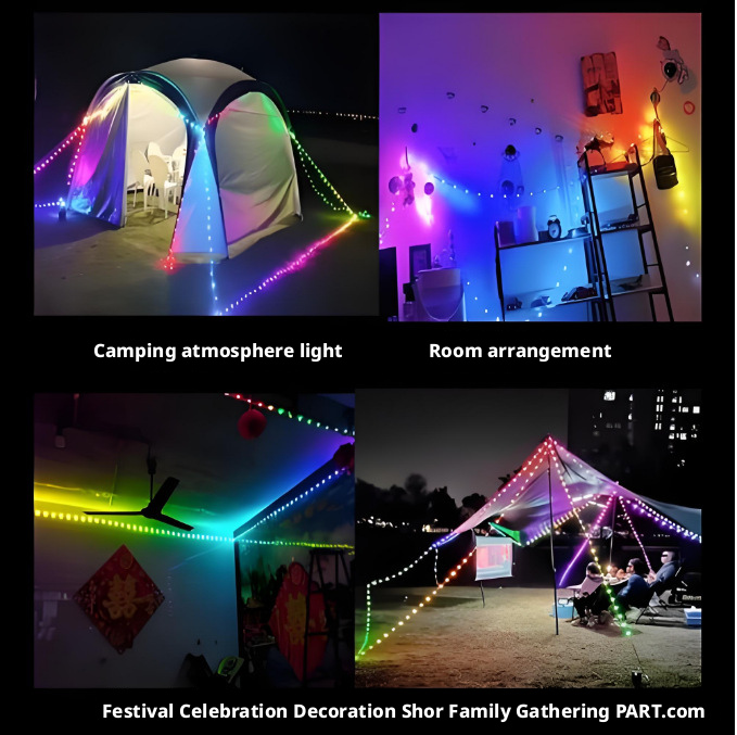 RGB LED Rope Light 10M | Bluetooth APP Control | Outdoor Waterproof