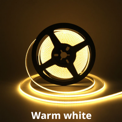Ultra-Narrow COB LED Strip Light | 2.7–5mm | 5V/12V/24V | High CRI 90