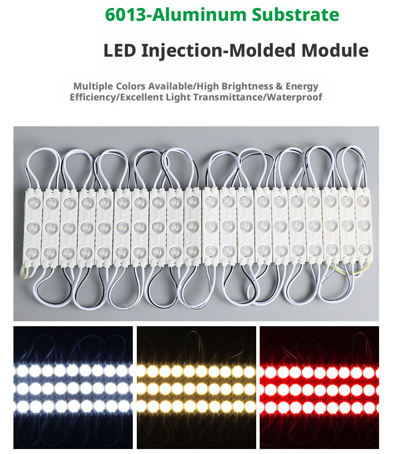 LED Waterproof Injection Module 6013 3LED 12V Signage Light for Outdoor Light Box