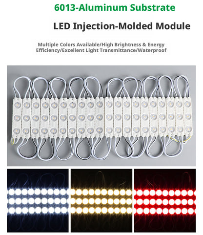 LED Waterproof Injection Module 6013 3LED 12V Signage Light for Outdoor Light Box